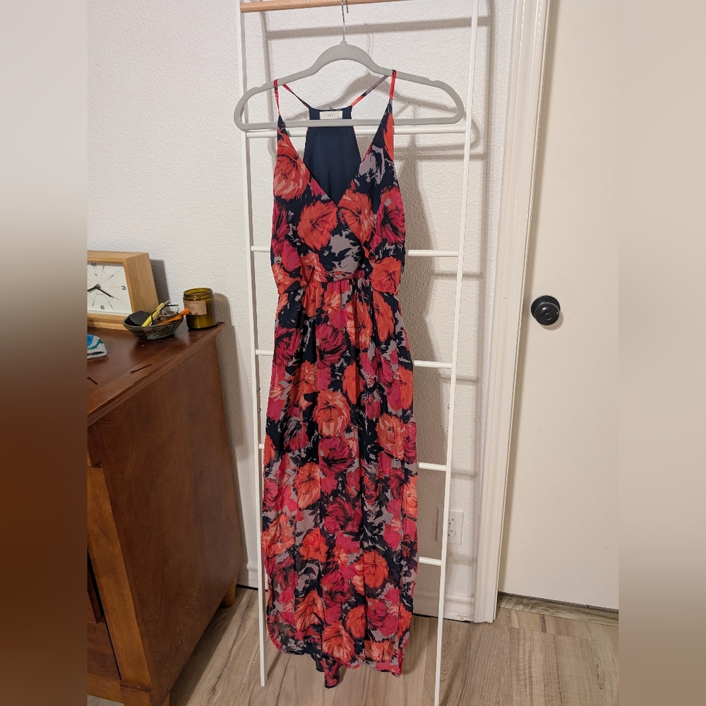 Lush floral print maxi dress